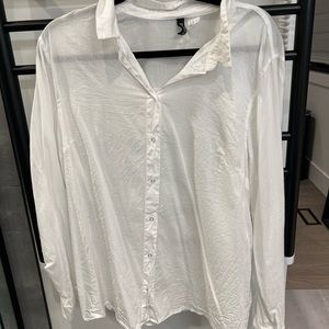 H&M White Button Down Shirt